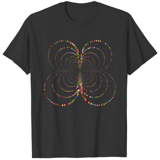 Prismatic Abstract Circles Butterfly 4 No Backgro T Shirts