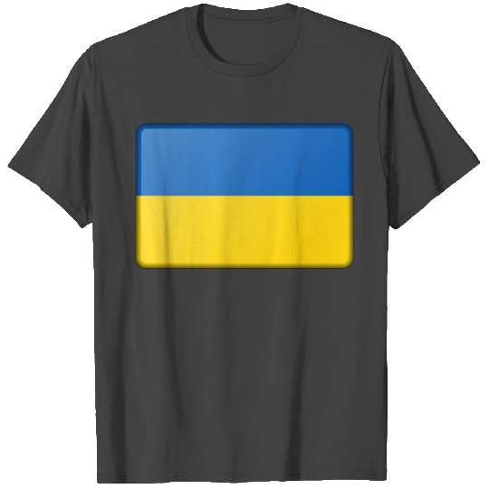 Ukraine flag (bevelled) T Shirts