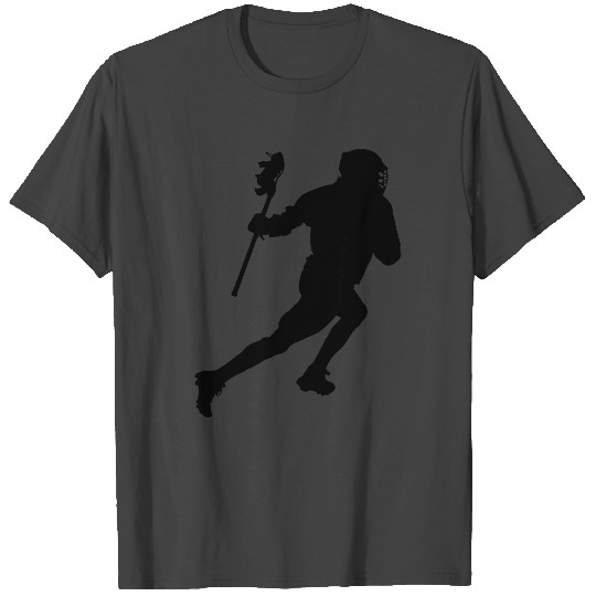 Lacrosse Player Silhouette T Shirts