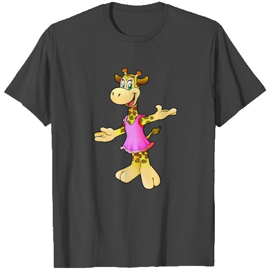 Giraffe wearing a dress T Shirts