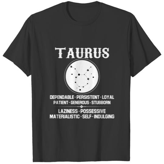 Taurus Zodiac Sign T Shirts