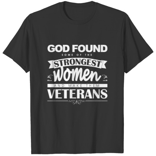 Women-veterans white T-shirt