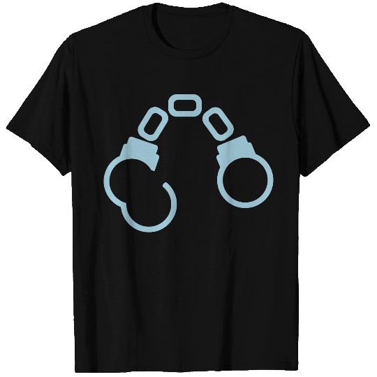 Handcuffs Light Blue Cart T Shirts