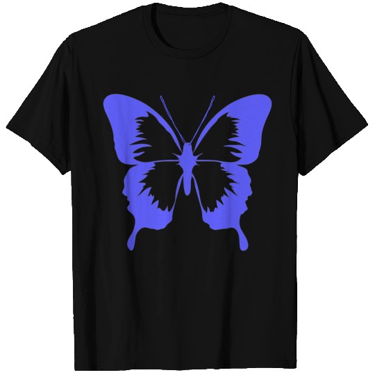 Butterfly Light Blue T Shirts