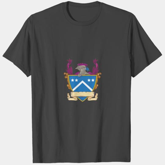 Knight Helmet Star Chevron Drawing T Shirts