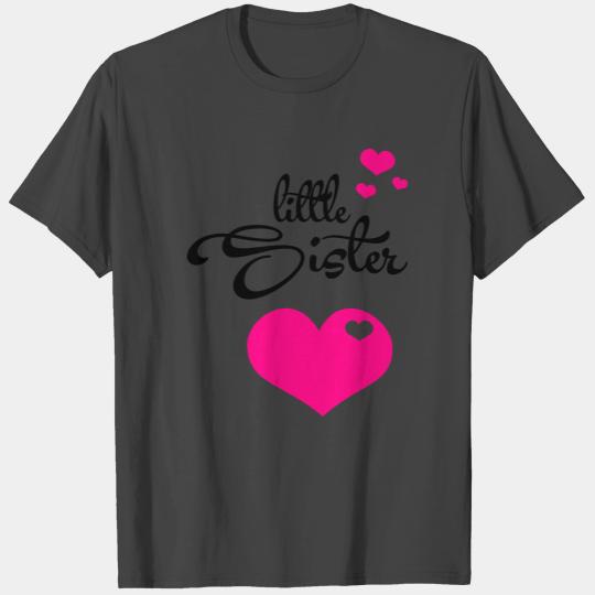 Little Sister with Cute Hearts T Shirts
