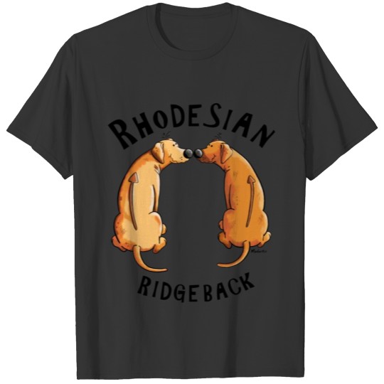 Funny Rhodesian Ridgeback Cartoon T-shirt
