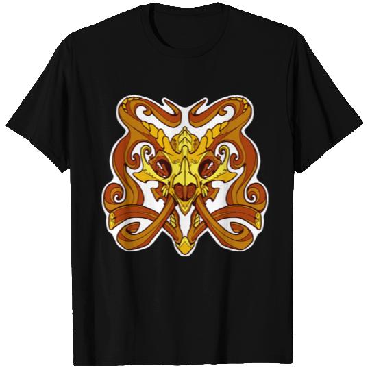Monster damask gold a T Shirts