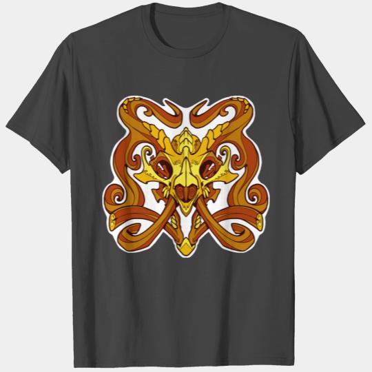 Monster damask gold a T Shirts