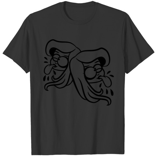 Girlfriends team 2 party crew tongue out comic car T Shirts