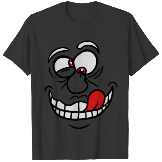 Grimace crazy crazy face comic cartoon funny T Shirts