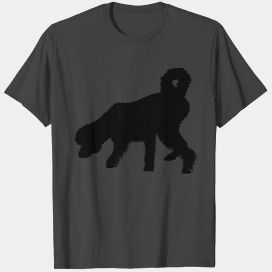 Shaggy Wet Dog Silhouette T Shirts