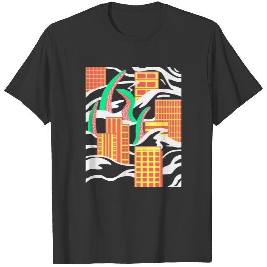 Flooded city in water T-shirt
