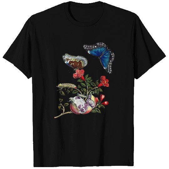 Butterflies on pomegranate T Shirts