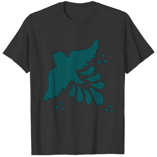 Spanish tile bird Talavera Mexican T-shirt