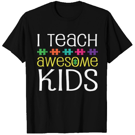 Autism Teacher Awareness Support T Shirts