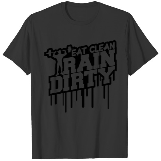 Drop spray graffiti stamp eat clean hold train dir T-shirt