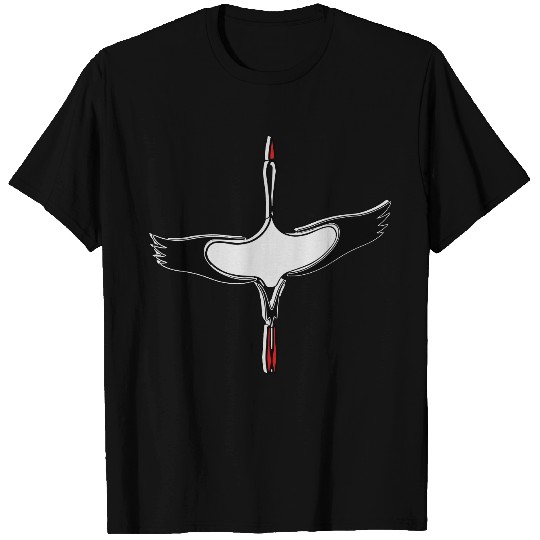 Stork 3d design art from above T Shirts