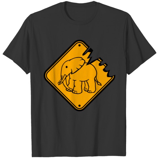 Go sleaze run small elephant funny comic cartoon f T Shirts