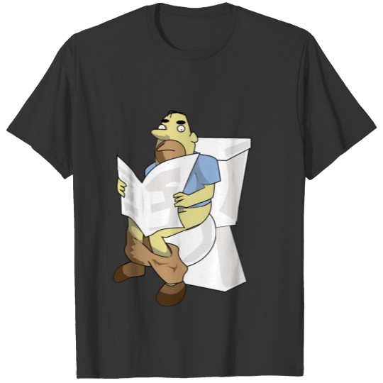Man on Toilet T Shirts