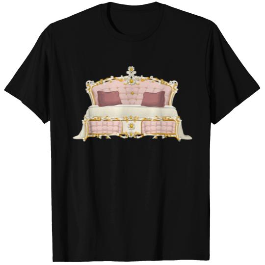 Pink baroque bed from Glitch T Shirts