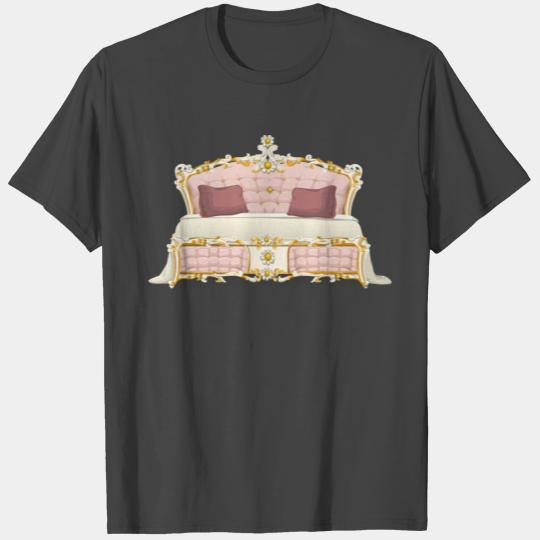 Pink baroque bed from Glitch T Shirts