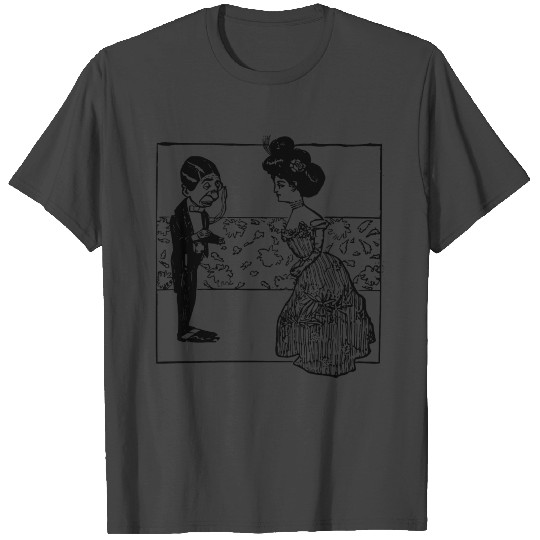 Big Head Lady and Man T Shirts