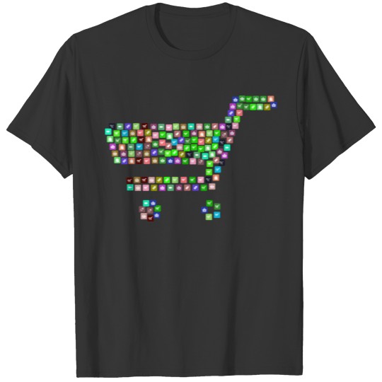 Online Cart Icons T-shirt