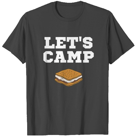 Let's Camp S'mores Chocolate Marshmallow Cracker T Shirts