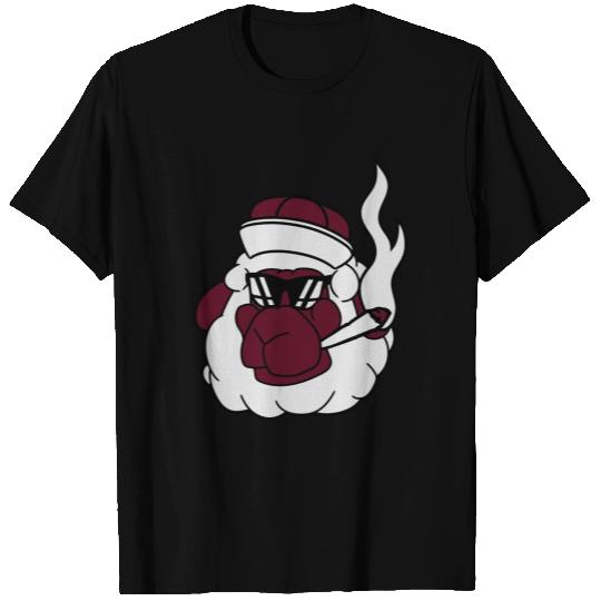 face head smoke kitten hemp weed joint sunglasses T Shirts