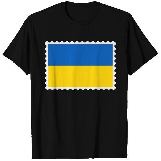Ukraine flag stamp T Shirts