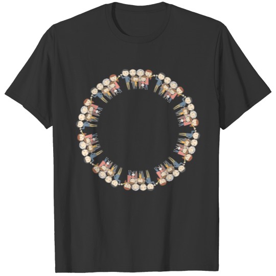 MultiGenerational Family Circle Frame T Shirts