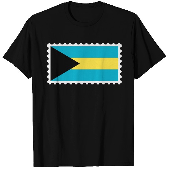 Bahamas flag stamp T Shirts