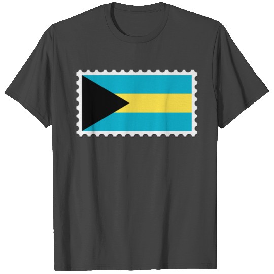 Bahamas flag stamp T Shirts