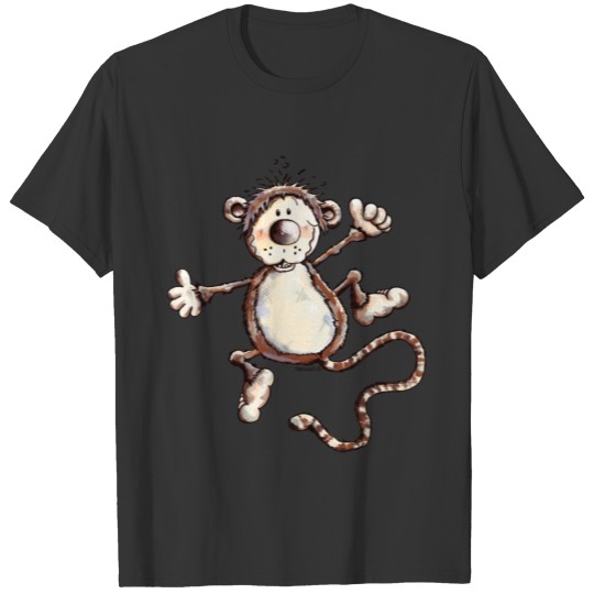 Happy Monkey - Ape - Kids - Baby - Gift T Shirts