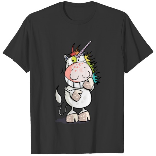 Laughing Unicorm - Unicorns - Cartoon, Gift T-shirt