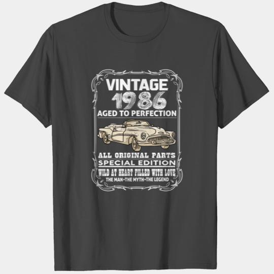 VINTAGE 1986-AGED TO PERFECTION T Shirts