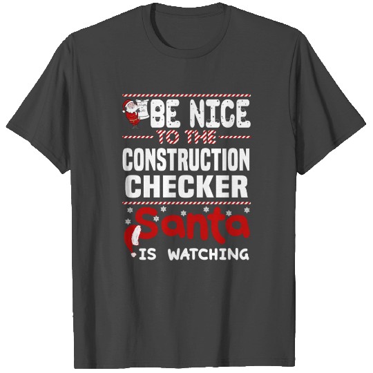 Construction Checker T Shirts