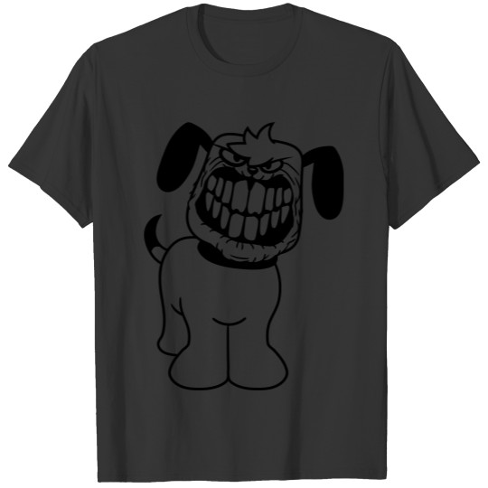 monster evil horror halloween eat tail wag dog pup T-shirt