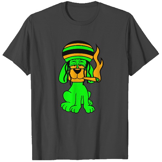 pothead reggae jamaica hemp weed stoned smoking pi T Shirts