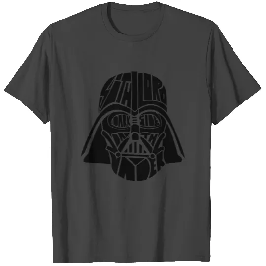 Darth Vader typographic mask T Shirts