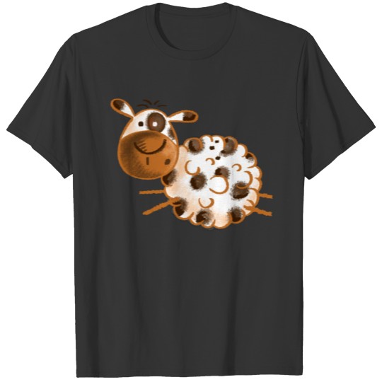 Fluffy little sheep - cartoon - gift - animal T Shirts