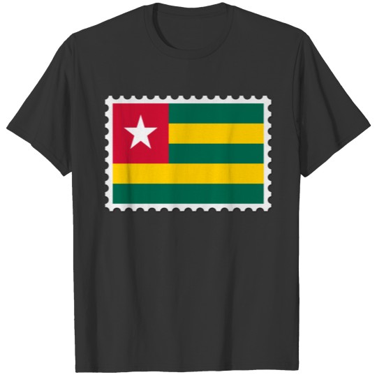 Togo flag stamp T-shirt