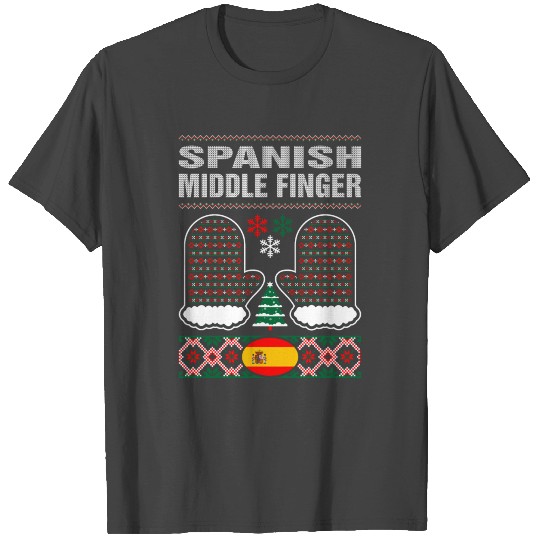 Spanish Middle Finger T Shirts