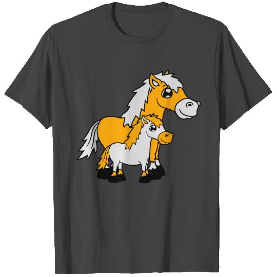 foal young child baby horse pony riding fast horse T Shirts