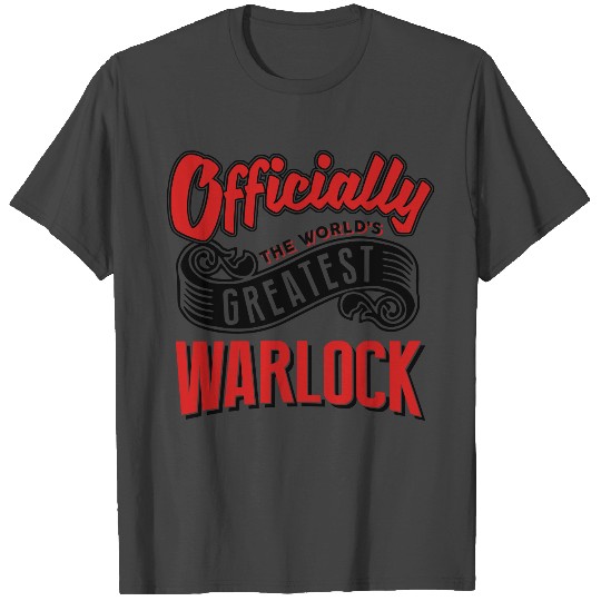 officially the Worlds greatest warlock T Shirts
