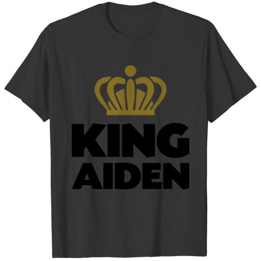 King aiden name thing crown T Shirts