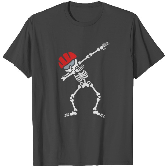 Dab dabbing skeleton bicycle mountainbike biker T Shirts