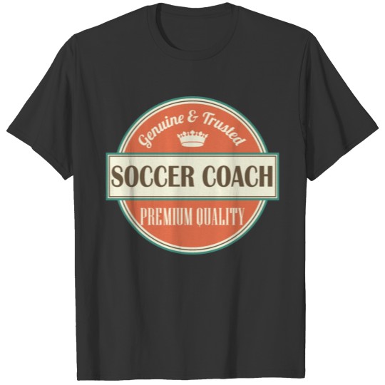 Soccer Coach Vintage Sports Logo T-shirt