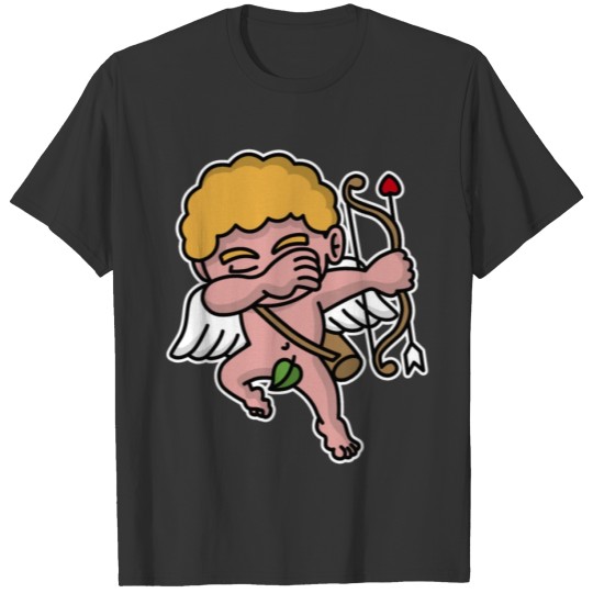 Dab dabbing Cupid Valentine's day T-shirt